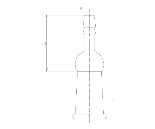 62-2092-65 Exhaust Tube Straight Tobe Female 2404-1L
