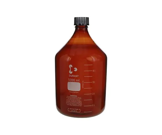 61-4411-60 Screw Cap Bottle (Medium Bottle) Amber with Black Cap 5L 017210-50002