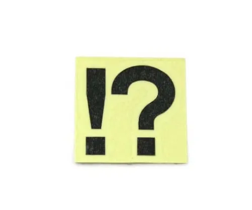 61-7396-17 Character Seal Black !? CL30B-18