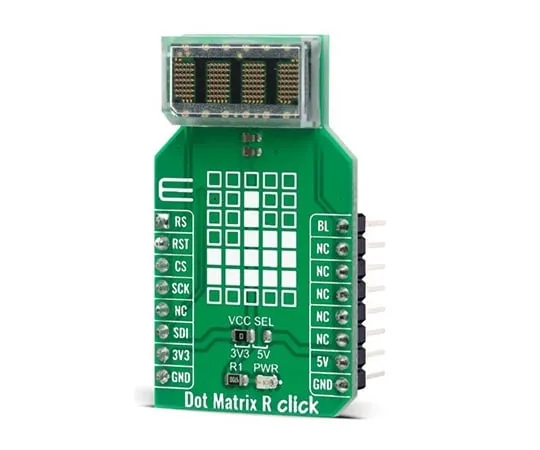 68-2202-25　［Discontinued］MIKROE Dot Matrix R Click　COM-18917