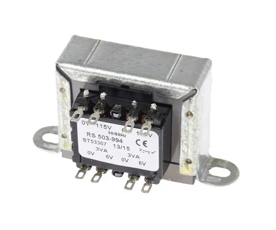 63-4636-34 RS PRO 6VA 2 Output Chassis Mounting Transformer, 6V ac 503-994