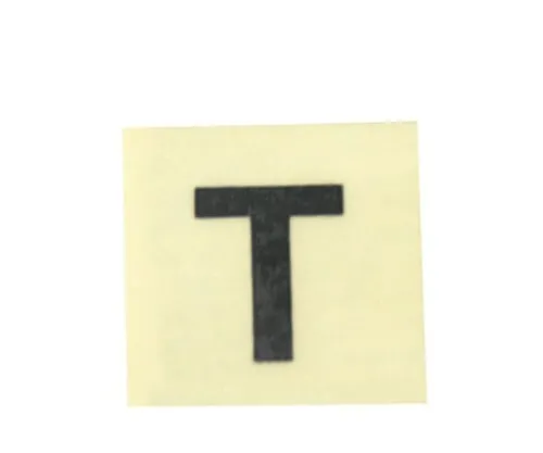 61-7398-11 Character Seal Black T 15mm CL15B-T