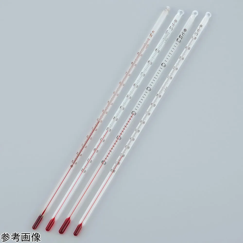 4-4615-01 Red liquid bar thermometer (with traceability chart) - 50 ~ 50 deg C
