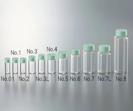 3-4945-01 CC Screw Tube Transparent Green Cap 3.5mL No.01