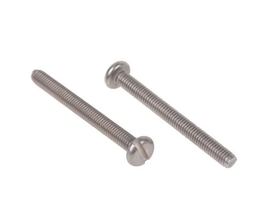 63-4565-99 RS PRO, M4 Pan Head, 40mm Stainless Steel Slot A2 304 Plain 130-640