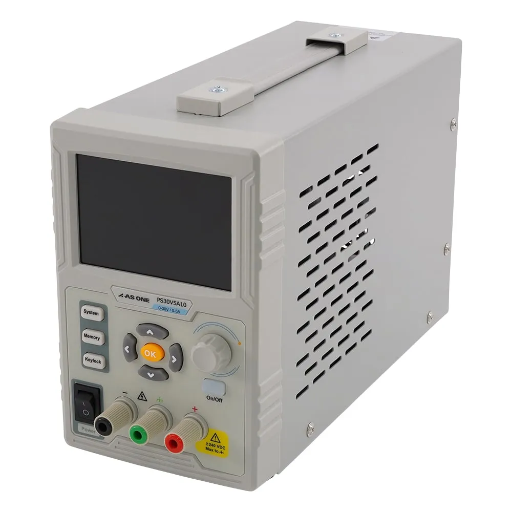 4-2690-01-24 DC Stabilized Power Supply 0~30 V/0~5 A with JCSS Calibration Certificate PS30V5A10