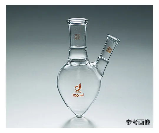 61-0081-28 TS Pear-Shaped 2 Neck Flask for Sulfite (Rubber Plug) 50mL CL0107-01-50