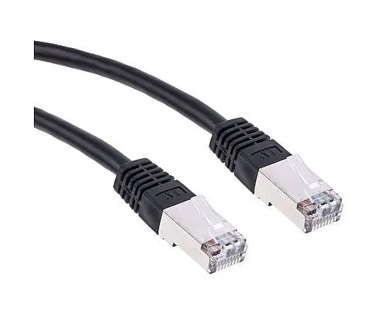 63-4616-83 RS PRO Black Cat6 Cable, S/FTP, Male RJ45/Male RJ45, Terminated, 1m 411-227