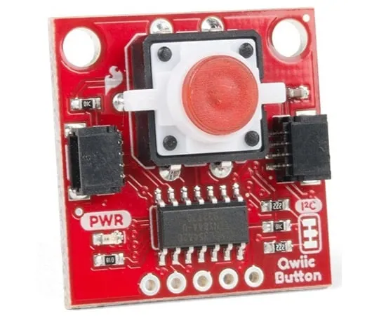 67-0420-09 SparkFun Qwiic Button - Red LED BOB-15932