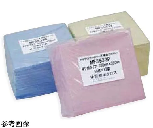 68-1973-98 Microfiber Nonwoven Fabric Wiper 4 Folded Pink 350 x 330 mm 50 Sheets x 12 Bags MF3533P