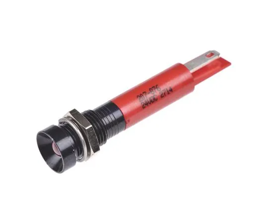 63-4586-19 RS PRO Red Indicator, 24 V dc, 8mm Mounting Hole Size, Solder Tab Termination 207-876