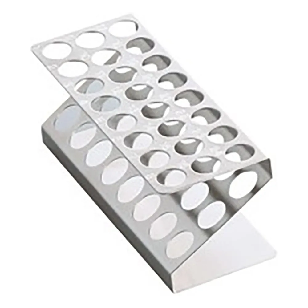 3-626-01 Test Tube Stand Z Type (Engraved) Type 1 - 24 Holes -