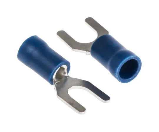 63-4641-66 RS PRO Insulated Crimp Spade Connector, 1.5mm² to 2.5mm², 16AWG to 14AWG, M5 Stud Size Vinyl, Blue 534-610