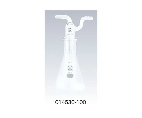 61-4424-55 Gas Cleaning Conical Flask(with Inner Tube) 100mL , SPC-24 014530-100