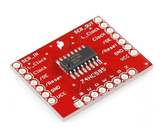68-2100-94 Shift Register Board with 74HC595 SFE-BOB-10680