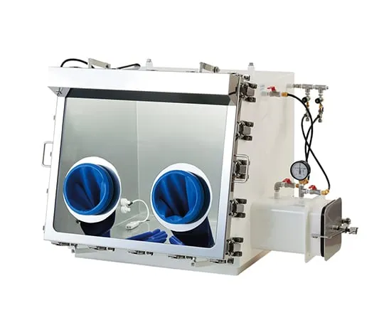 3-3013-21　［Discontinued］Gas Replacement Type Stainless Steel Glove Box 800 x 725 x 650　ECA-080