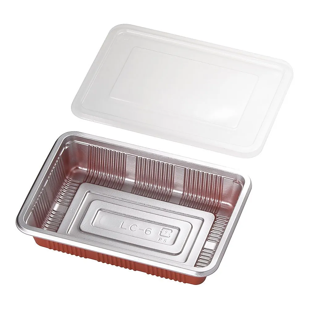 62-6653-36 Box lunch container with transparent lid (100 sets) LC-6