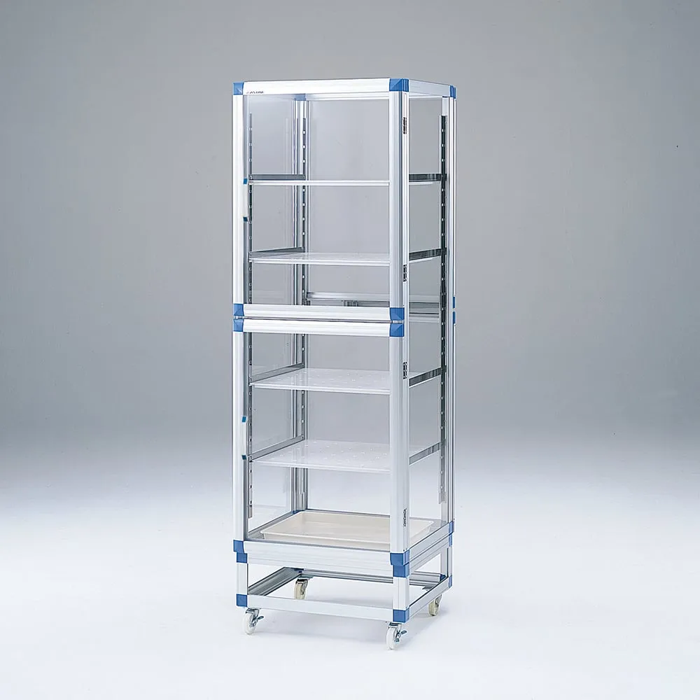 1-5819-11 Standard Desiccator Both Sides Type Reinforced Plastic Shelf 574 x 546 x 1765mm SDW-SP