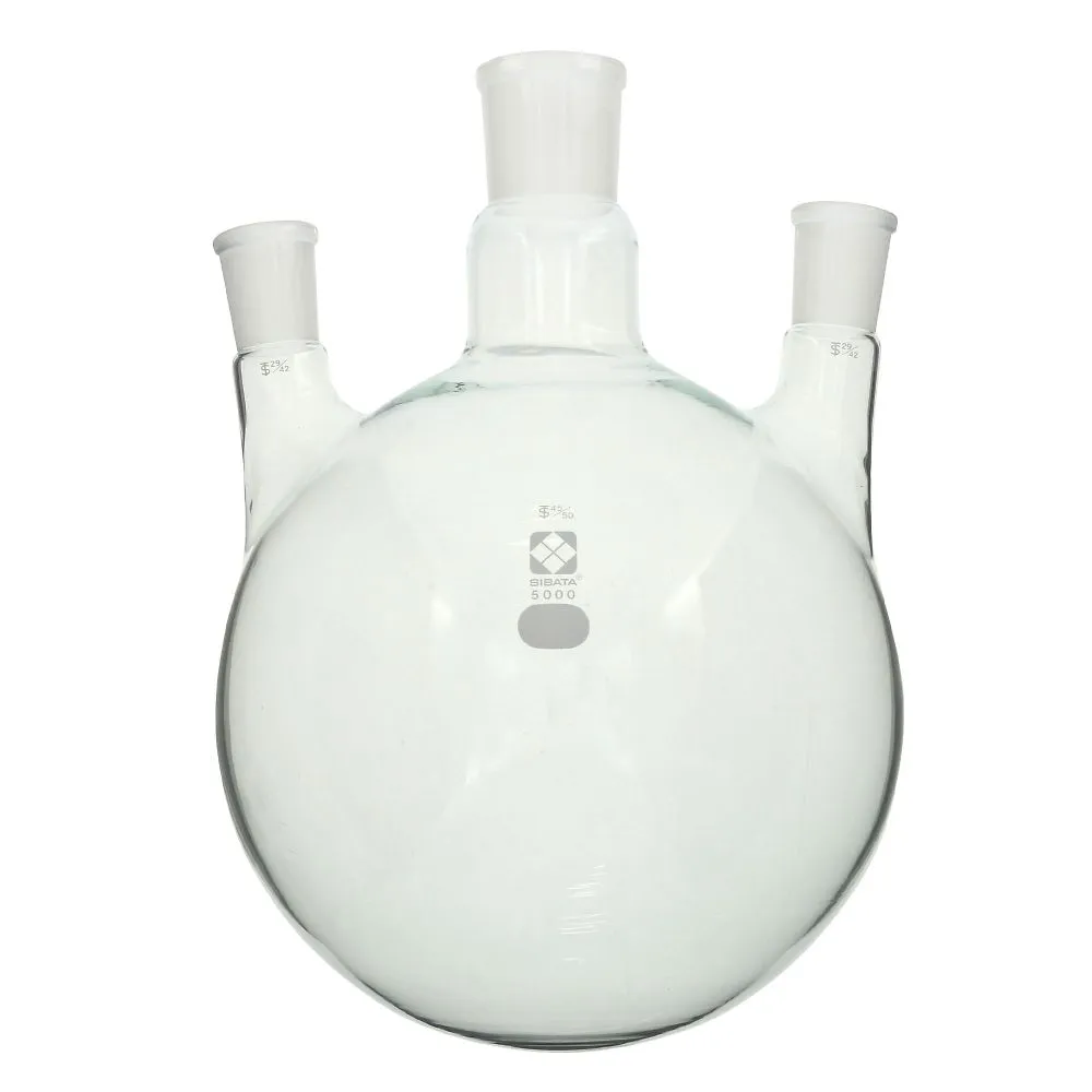 64-3879-80 Common Mating Three-Port round bottom flask 5000 mL 005330-4551