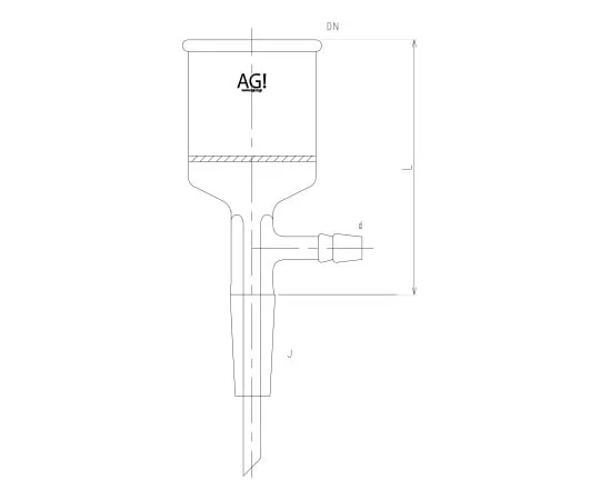 63-2588-43 Buchner Shape, Filter (with Sliding, Suction Port) 3920-3G1