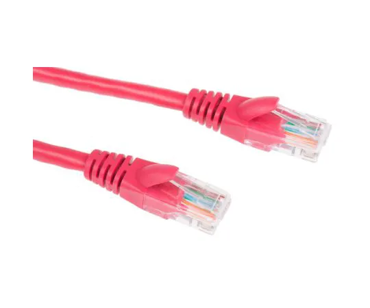 63-4645-87 RS PRO Red PVC Cat5e Cable U/UTP, 5m Male RJ45/Male RJ45 Terminated 557-272