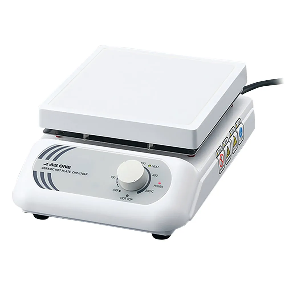 1-9386-31 Ceramic Hot Plates(Airtight) (Analog Type) 550℃ 175 x 178mm CHP-170AF