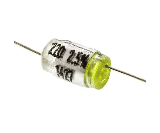 63-4558-60 RS PRO Polystyrene Capacitor 220pF 160V dc ±2.5% Tolerance Through Hole 4mm diameter 113-285