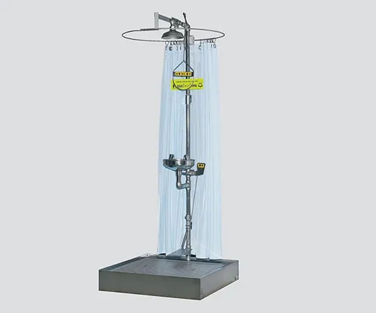 3-3654-01 Shower, Eye Washer for Emergency Use Booth 1000 x 1000 x 2595 801FS