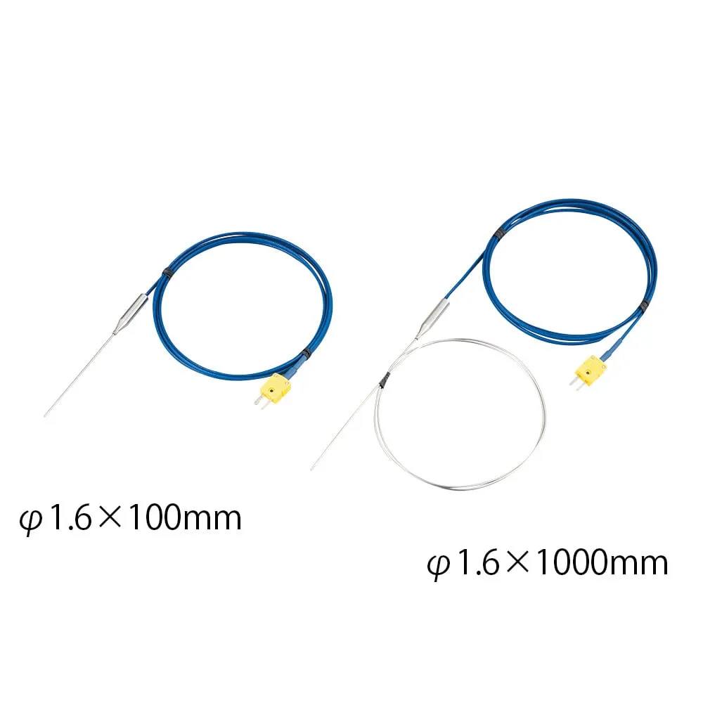 4-6117-01 K Thermocouple Inconel Type with Omega Connector Φ1.0 x 100 mm KTIN-1010C