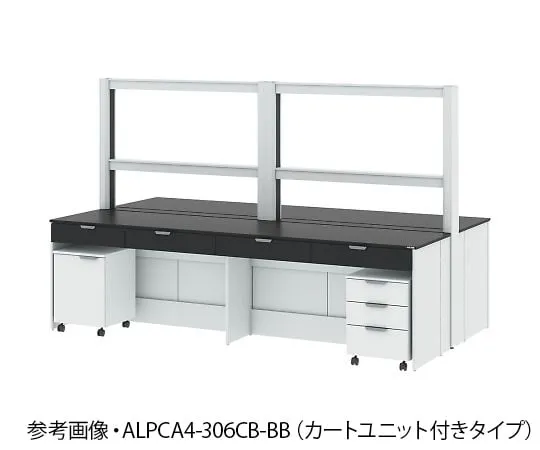 4-3405-01 Central Laboratory Table (Frame Type/With Frame Unit) 1800 x 1650 x 850/1900 mm ALPCA3-186CB-BB