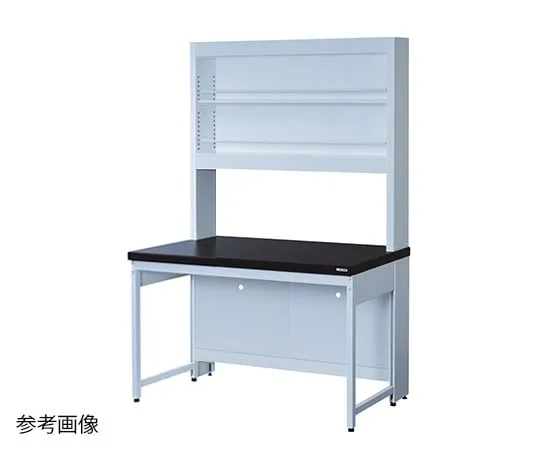 3-4118-01 Side Laboratory Bench Steel Type, Flat, with Reagent Shelf 1200 x 600 x 800/1900 ERA-1260-ST