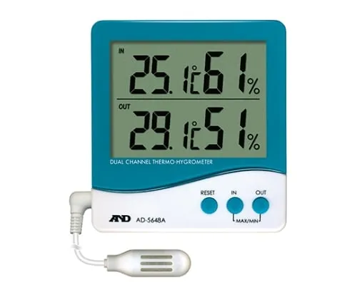 61-4673-09-20 Dual Channel Thermo-hygrometer with Calibration Certificate AD-5648A