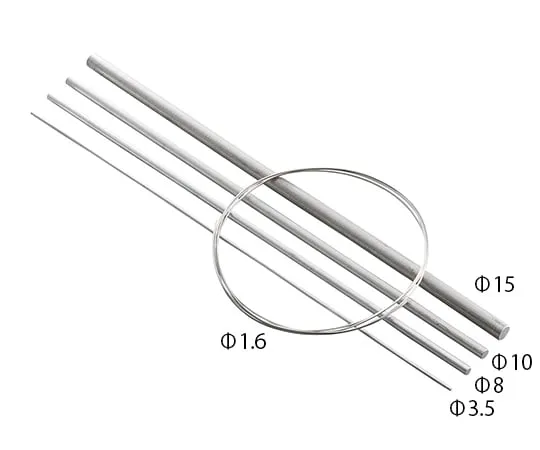 3-7978-01 Pure Magnesium Round Bar (Extruded Material) φ1.6 x 2000 -