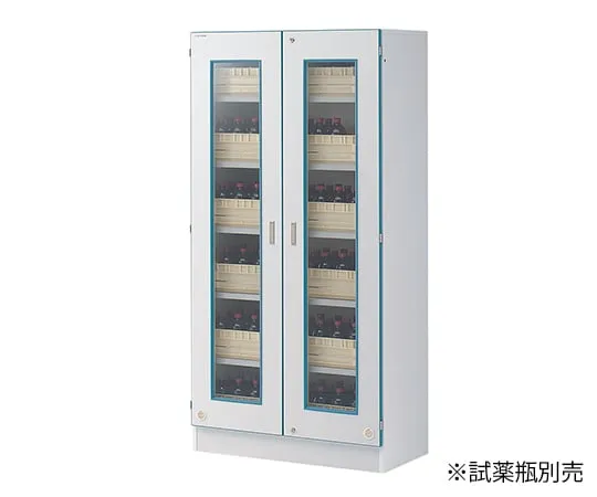 3-040-21 Safety Chemicals Storage Shelf Including Chemical Tray 15 Pieces AS-15RN