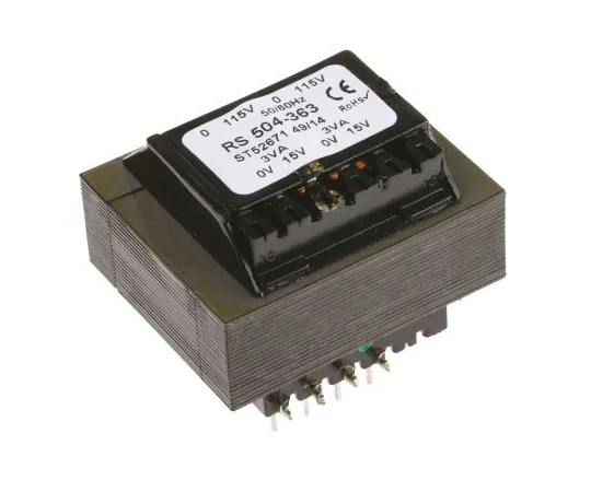 63-4636-56 15V ac 2 Output Through Hole PCB Transformer, 6VA 504-363