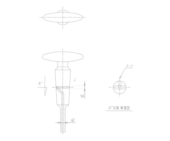 62-2089-82　［Discontinued］Purge Closed Glass Cock　2112-15