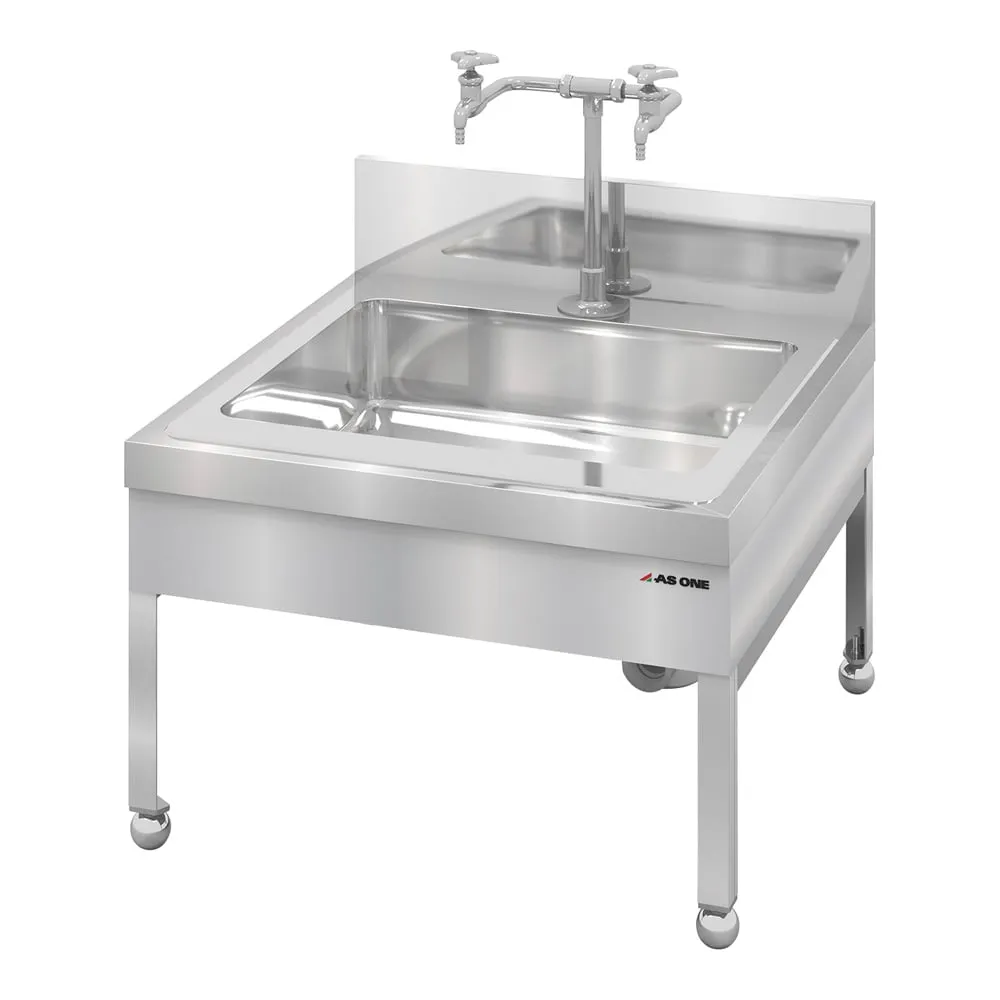 3-3847-01 Stainless Steel Sink for Pipet Washer Low Floor Type 600 x 600 x 400 DSA-6640
