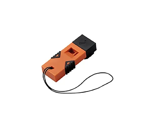 61-0734-27　［Discontinued］Disaster relief whistle < Master of disaster prevention > Color/Orange (W 52, D 19, H 16)　5894-7500