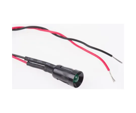 63-4585-16 RS PRO Green Indicator, 12 V dc, 8mm Mounting Hole Size, Lead Wires Termination 204-079