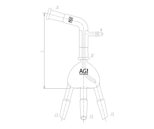 62-2109-94 Decompression Curved Tube Branch Tube Three-Legged 3632-1L1L