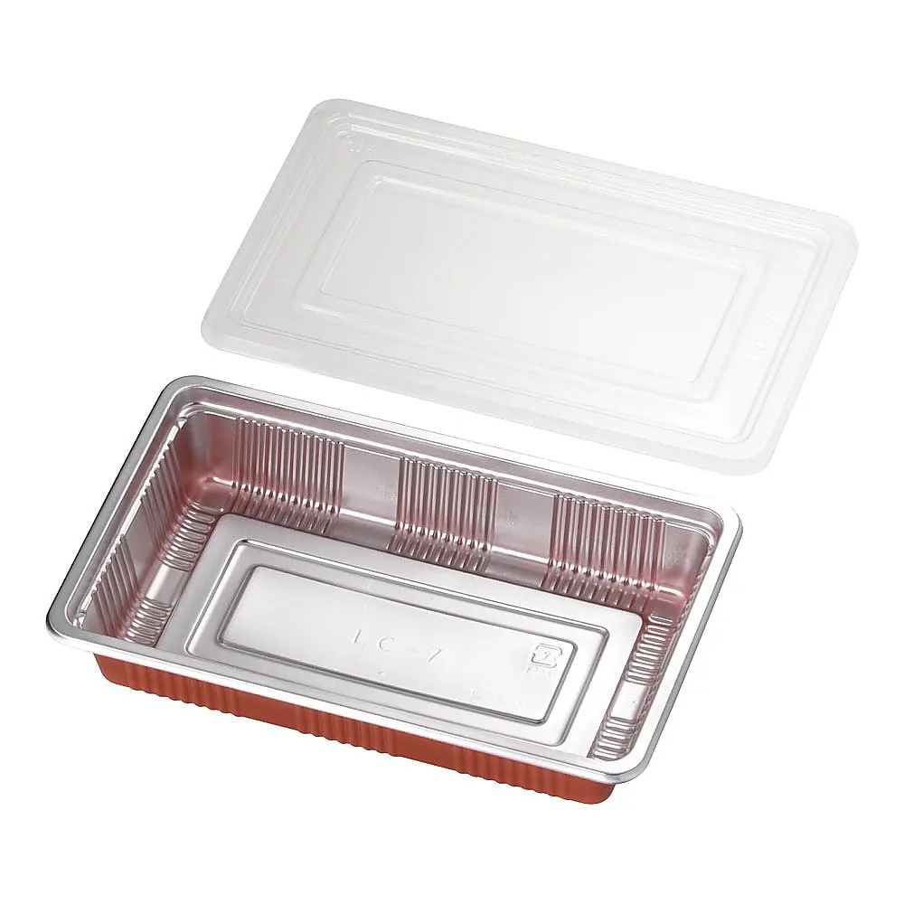 62-6653-37 Box lunch container with transparent lid (100 sets) LC-7