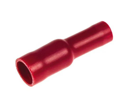 63-4641-39 RS PRO Insulated Female Crimp Bullet Connector, 0.5mm² to 1.5mm², 22AWG to 16AWG, 4.3mm Bullet diameter, Red 534-317
