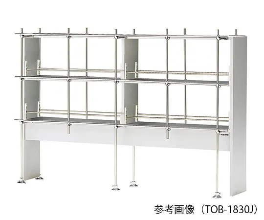 3-1358-11 Reagent shelf (double-sided type with Jungle) 900 x 520 x 1000mm TOB-930J