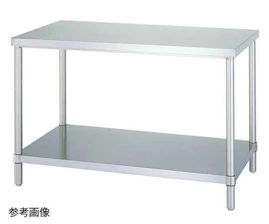 1-6558-21 Stainless Steel Workbench (Plain Board Type) 450 x 600 x 800mm WB-6045