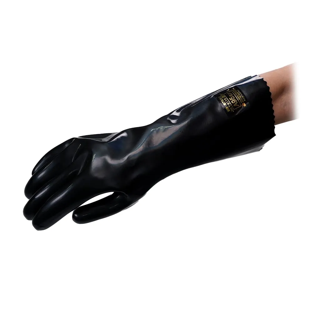 1-6177-11 Acid/Alkali Resistant Chemical Protection Gloves, Dirobe 0.75 mm L A95EXL