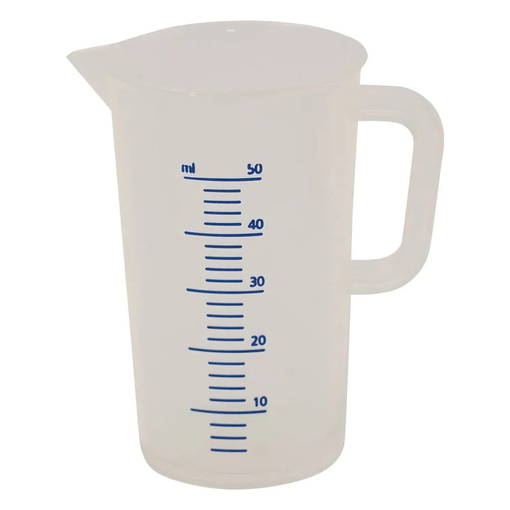 4-1624-01 Tall Measure Cup (With Blue Scale) 50 mL 446081