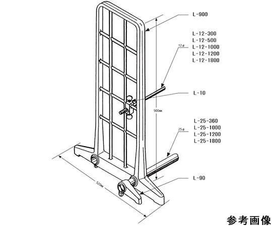 64-1075-95 Stainless Rounded Bar 25 φ L-25-360