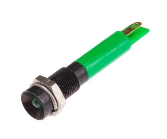 63-4585-35 RS PRO Green Indicator, 12 V dc, 6mm Mounting Hole Size, Solder Tab Termination 204-798