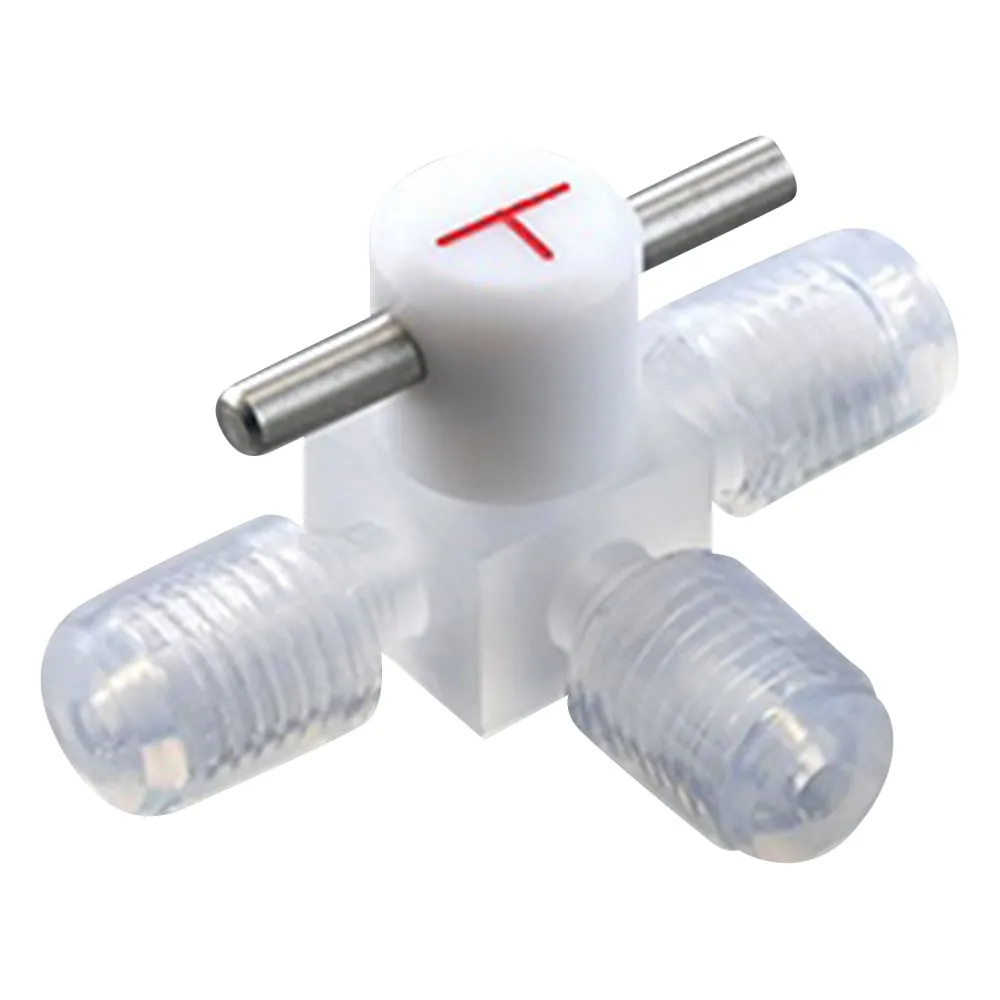 2-9976-01 Miniature Three-Way Cock (Tube Connection Type) B 1.6-3T B-1.6-3T