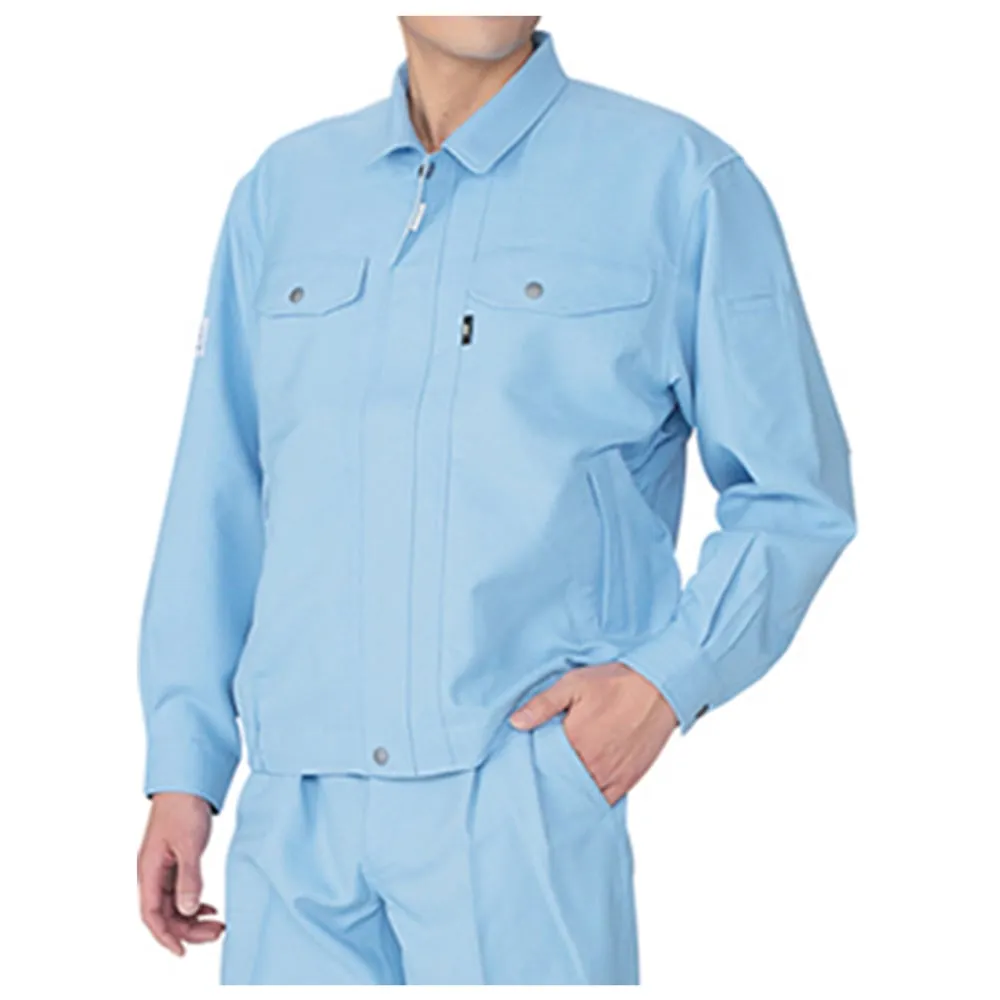 3-714-01 High Antistatic Jacket Saxe Blue SS 80400-016-SS
